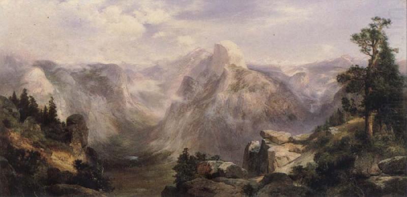 Half Dome,Yosemite, Thomas Moran